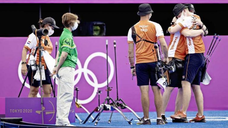 Handboogschutters grijpen naast brons in Tokio