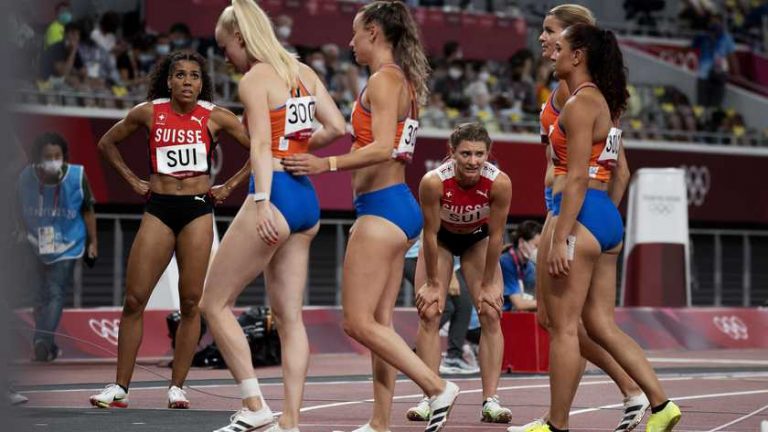 Mislukte wissel verknalt finale estafettevrouwen 4×100 meter