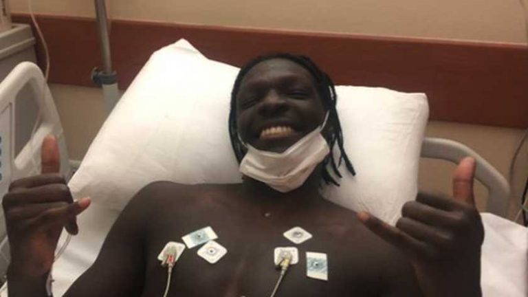 In elkaar gezakte Besiktas-speler Fabrice N’Sakala maakt het goed