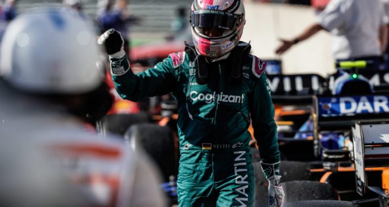 Vettel tevreden met punt na inhaalrace: ‘Moest er hard voor vechten’