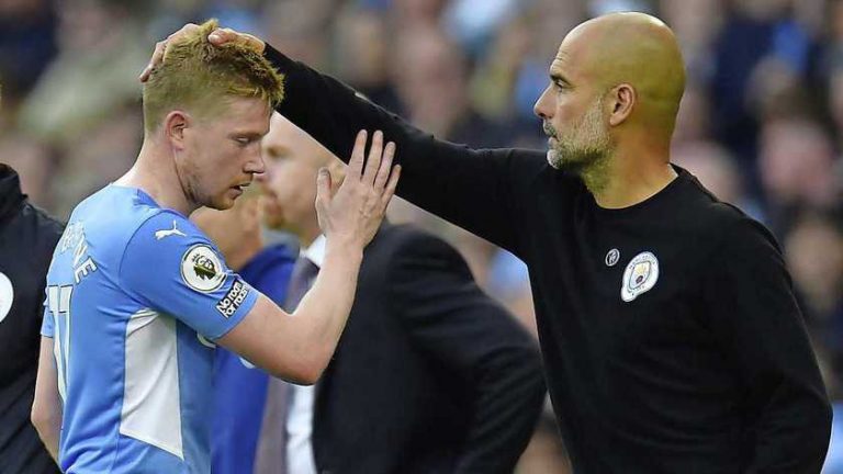Pep Guardiola zet Kevin De Bruyne op de bank ondanks negatieve test: ’Hij moet fit zijn om klasse te tonen’
