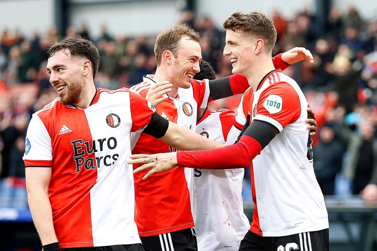 Kökçü en topscorer Til leiden Feyenoord simpel langs Sparta