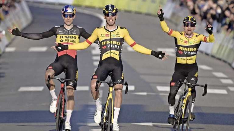 Fenomenale stunt Jumbo-Visma bezorgt Christophe Laporte dubbelslag in Parijs-Nice