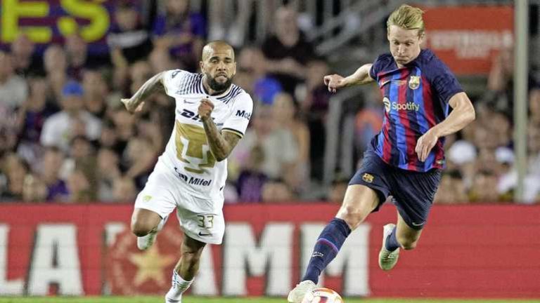 Barcelona wint Trofeu Joan Gamper, Frenkie scoort