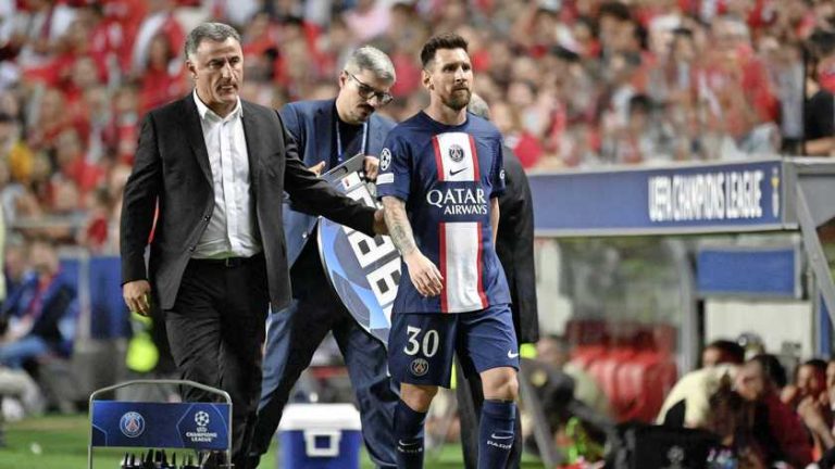 PSG-trainer haalde Messi naar de kant wegens vermoeidheid