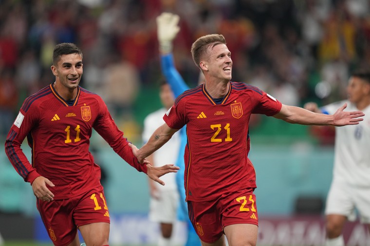 Spanje speelt Costa Rica zoek en boekt grootste zege ooit op WK