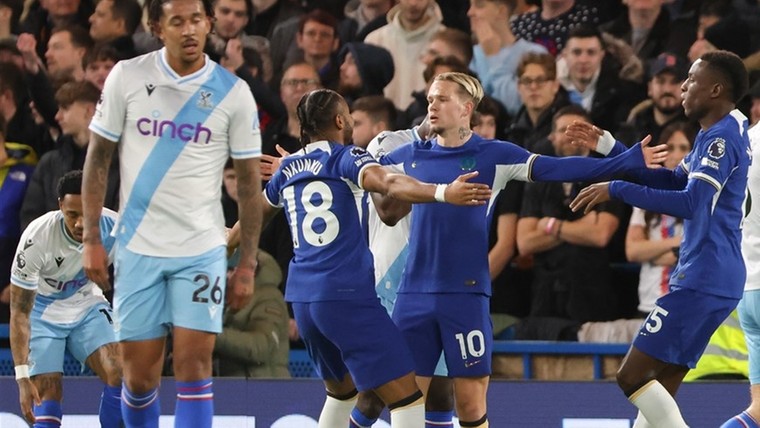 Madueke laat Chelsea ontsnappen tegen Crystal Palace