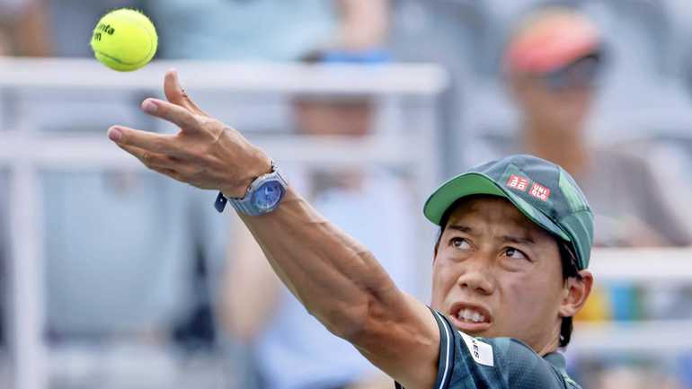 Kei Nishikori meteen onderuit in Miami bij rentree op tennisbaan