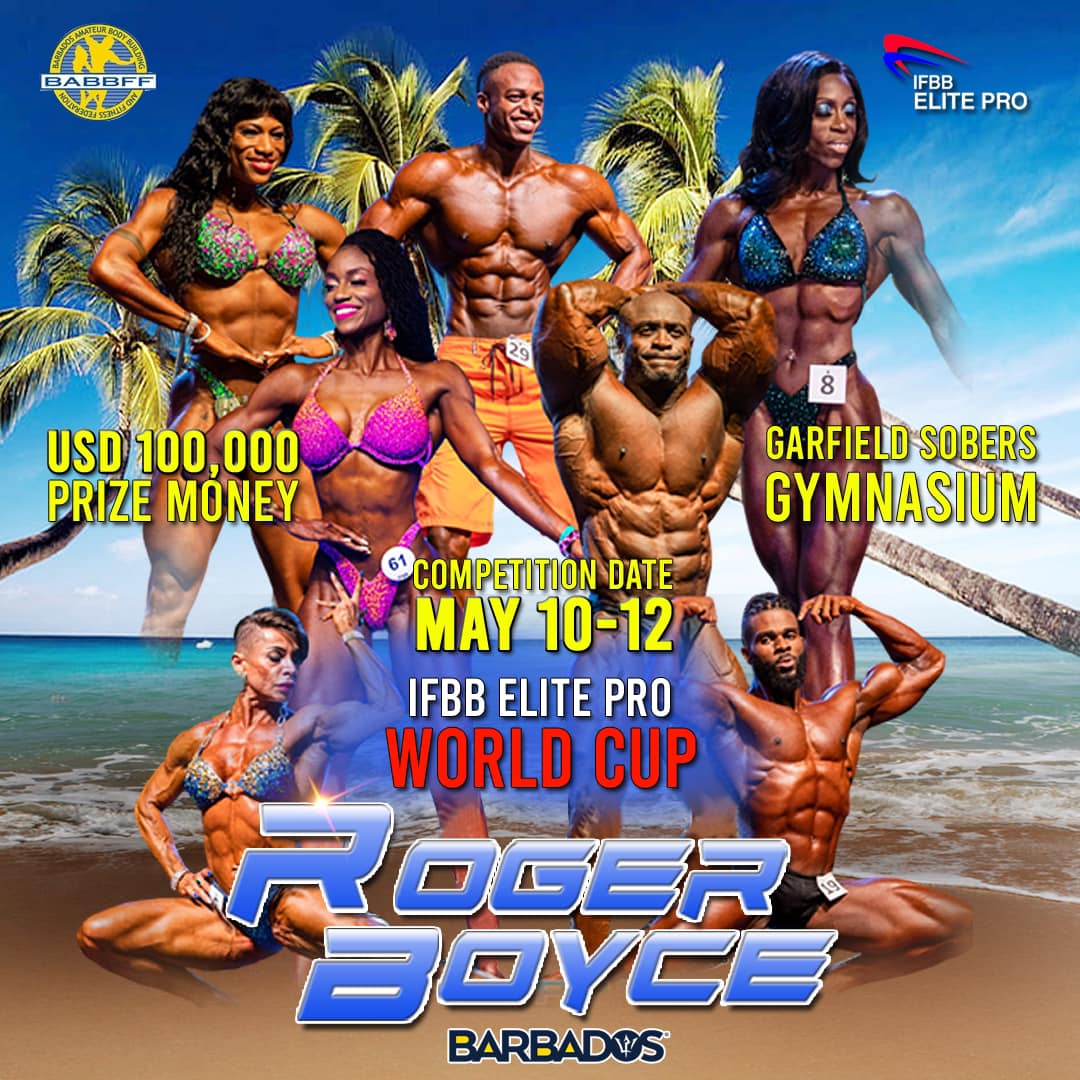 Suriname met 11 atleten naar IFBB Elite Pro Roger Boyce World Cup Barbados.