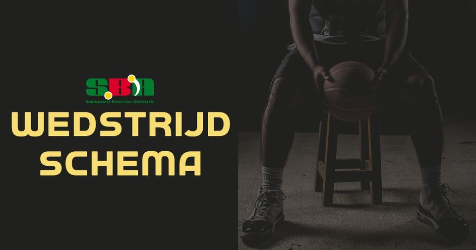 SBA Wedstrijdschema donderdag 21 maart 2024