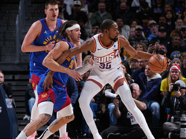 KD leads Suns to OT win vs. Nuggets after blowing big lead