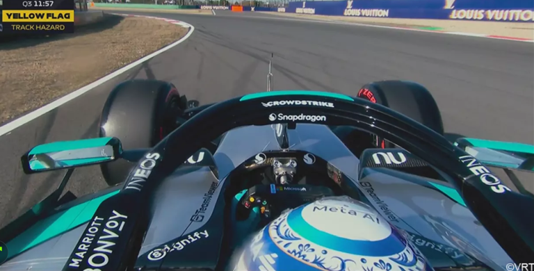 Russell staat plots stil tijdens kwalificaties, dus pakt Antonelli zijn allereerste pole in GP F1 China