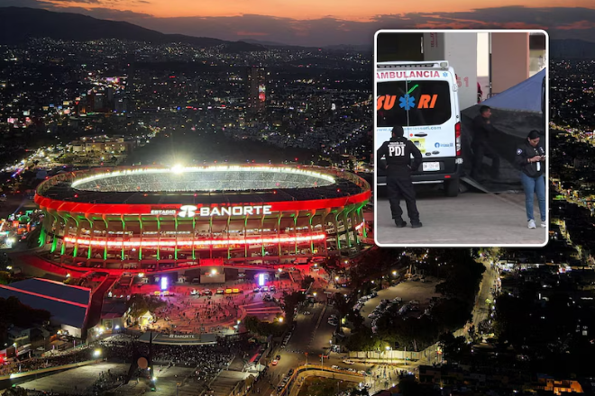 Fatale stunt: dronken fan valt naar beneden in stadion van WK-openingswedstrijd