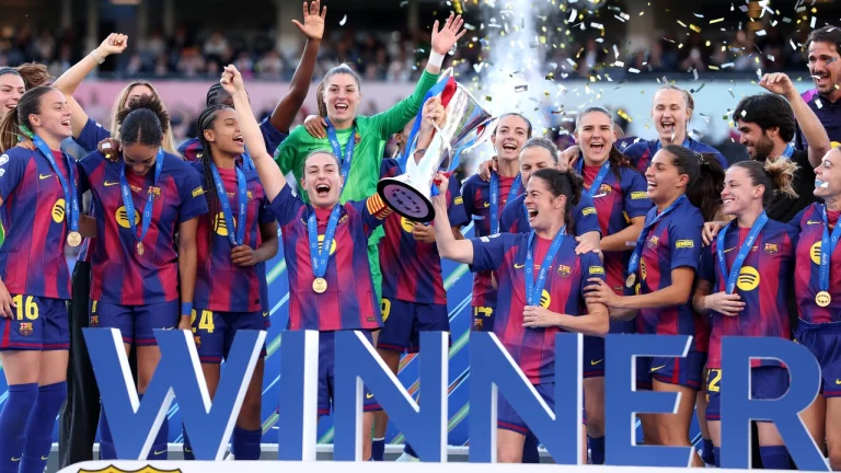 Vrouwen Barcelona winnen voor vierde keer in zes jaar Champions League