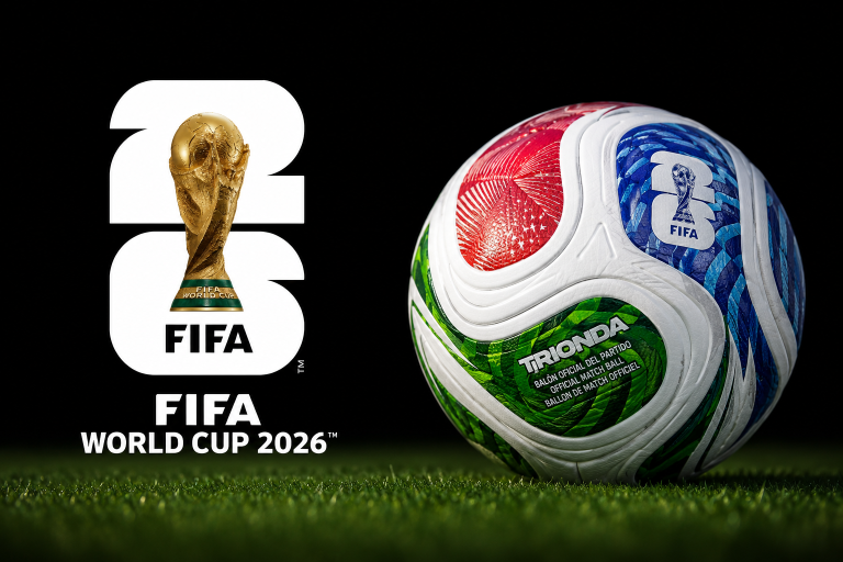 Het officiële logo & Voetbal van het WK 2026