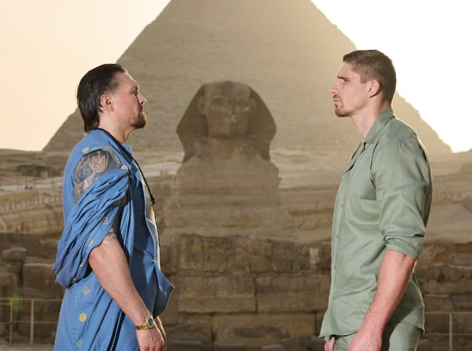 Rico Verhoeven en Oleksandr Usyk oog in oog voor piramides in Egypte: dit is alles wat je moet weten van ‘Glory in Giza’