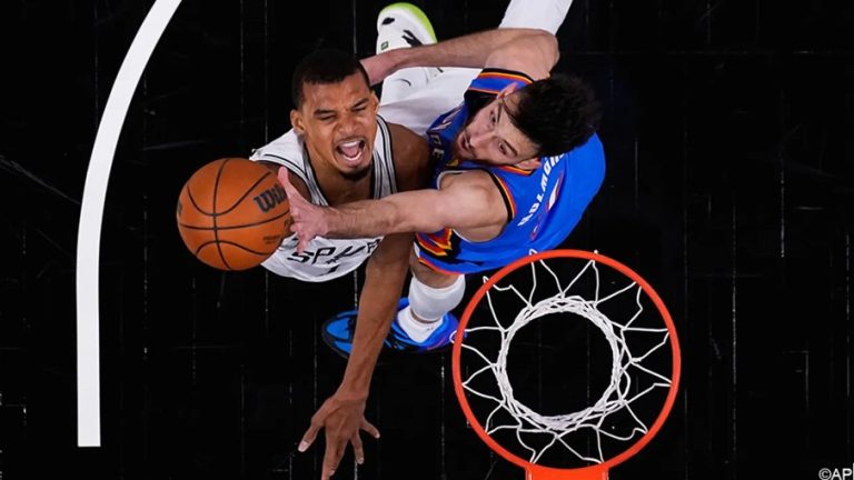 Kampioen OKC, zonder Ajay Mitchell, geeft niet thuis op bezoek bij Wembanyama’s Spurs