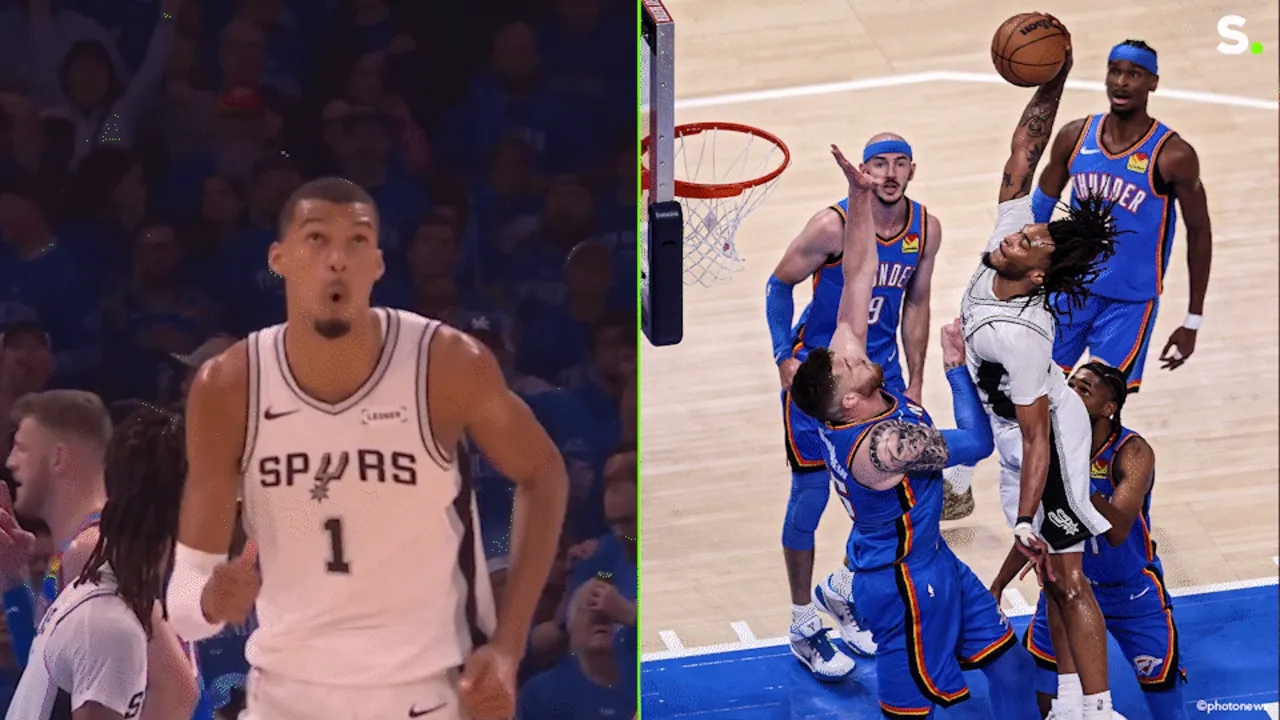 Wanneer zelfs Victor Wembanyama onder de indruk is: Stephon Castle tekent voor dé actie van de avond met deze monsterdunk