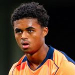 Roeselare, Belgium. 05th Nov, 2025. ROESELARE, BELGIUM – NOVEMBER 5: Shane Kluivert of FC Barcelona during the UEFA Youth League 2025/26 match between Club Brugge KV and FC Barcelona at The NEST on November 5, 2025 in Roeselare, Belgium. (Photo by Joris V